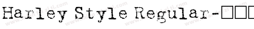 Harley Style Regular字体转换